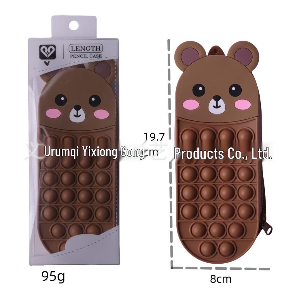 Creative Large Capacity Waterproof Silicone Pencil Case and Stationery Organizer