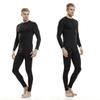 Men's Long Sleeve Fleece-Lined Basketball Training Suit for Fall/Winter