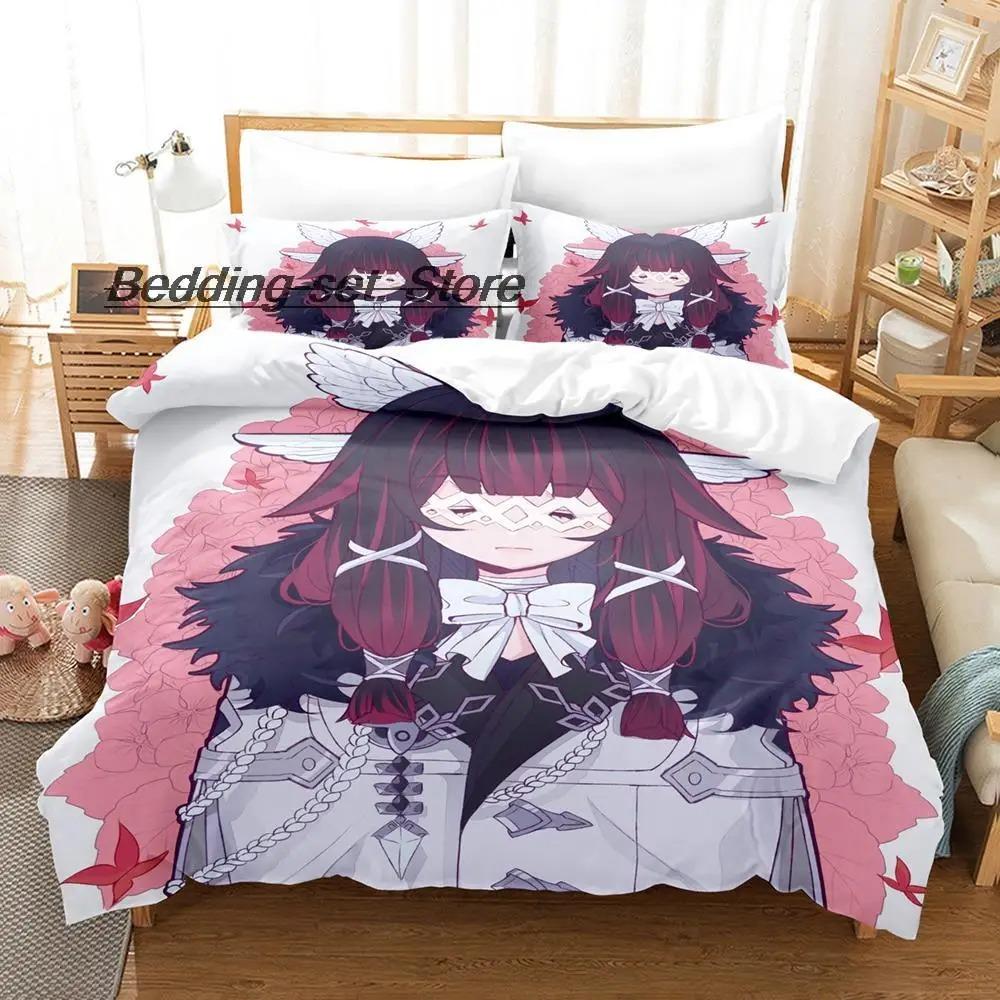 Game Genshin Impact Columbina Bedding Set Single Twin Full Queen King Size Bed Set Aldult Kid Bedroom Duvetcover Sets Anime Bed