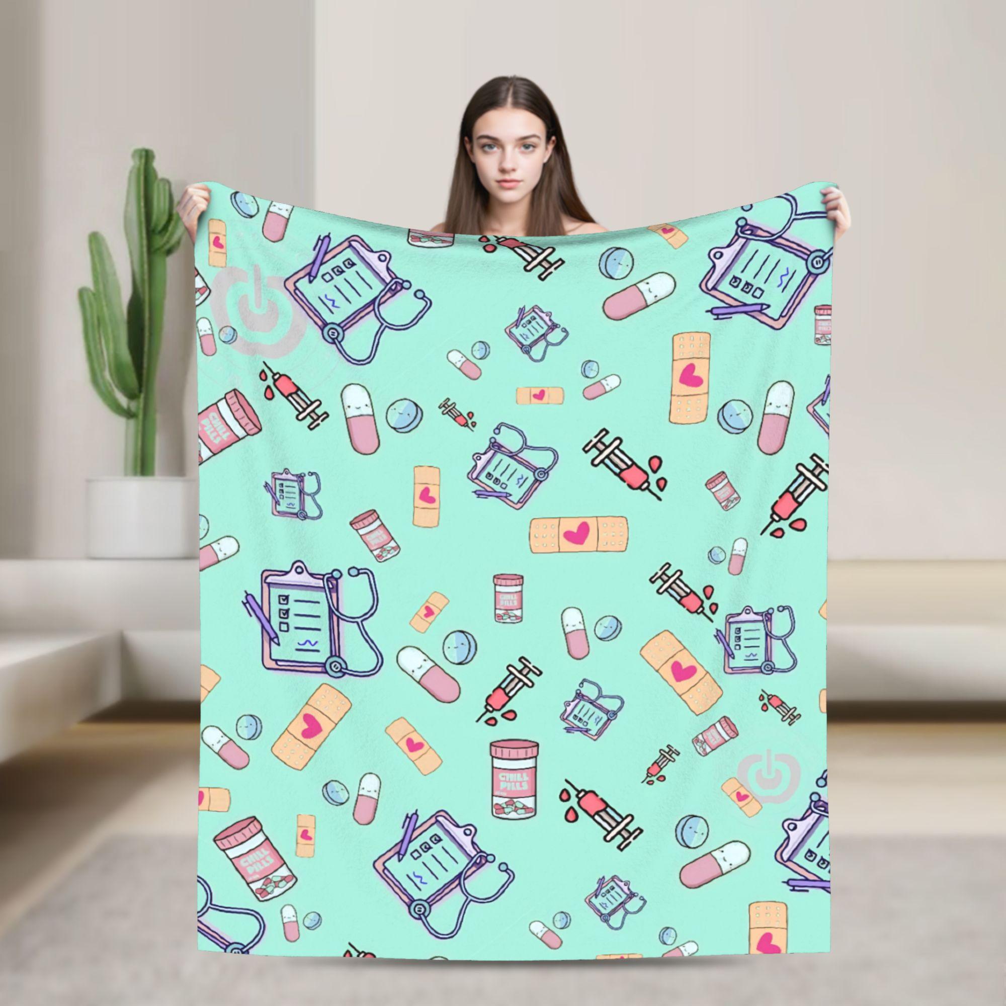 

Супертеплое одеяло для путешествий, офиса, медицинского работника, врача, плед, фланелевая простыня для спальни, новинка, чехол для диван-кровати 75x90cm