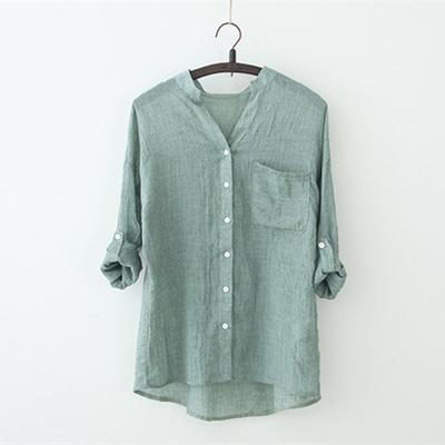 Elegant Feminine Shirts Cotton Linen Large Size Blouses Fashion Woman Vintage Blouses Summer Korean Style Clothes