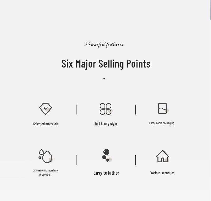 Luxury Large Capacity Press Hand Soap & Shower Dispenser