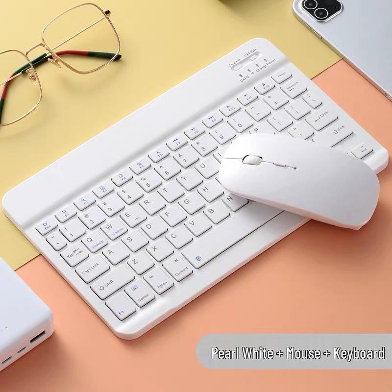 Universal Bluetooth Keyboard & Mouse Set for 8.3'' Tablets - Compatible with Apple iPad, Samsung, Xiaomi, Huawei Devices