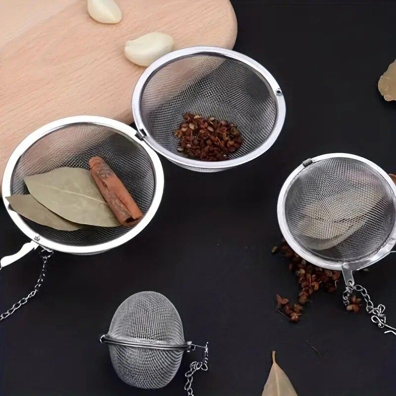 1 Pack of 304 Stainless Steel Tea Strainer Tea Cup Seasoning Balls