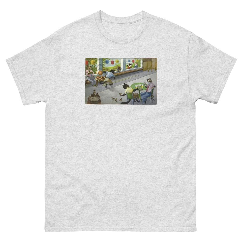 

Mainzer Cat Postcards and Eugen Hartung Cats Bowling Unisex T-Shirt 4XL