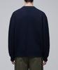 Musinsa Standard Oversized Ribbed Collared Cardigan [Navy]
