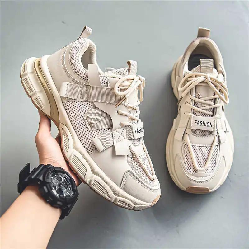 Fashion Non Slip Ventilation Tenisky Vulcanize Green Sneakers For Men Summer Shoes Mens Sport Fashion Interesting Flatas Deals