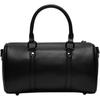 Jordan 3L perforierte Reisetasche mit besticktem Logo Verstellbarer abnehmbarer Schultergurt Synthetikleder Unisex Reisetasche Schwarz IR8411-010
