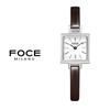 Pocheleidi 19.5Mm Women'S Square Leather Watch Fm1913L-Wh