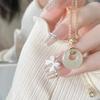Lucky Safety Buckle Necklace Female Fu Character Pendant for Girlfriend, Girlfriend, Mom Gifts Medium Niche