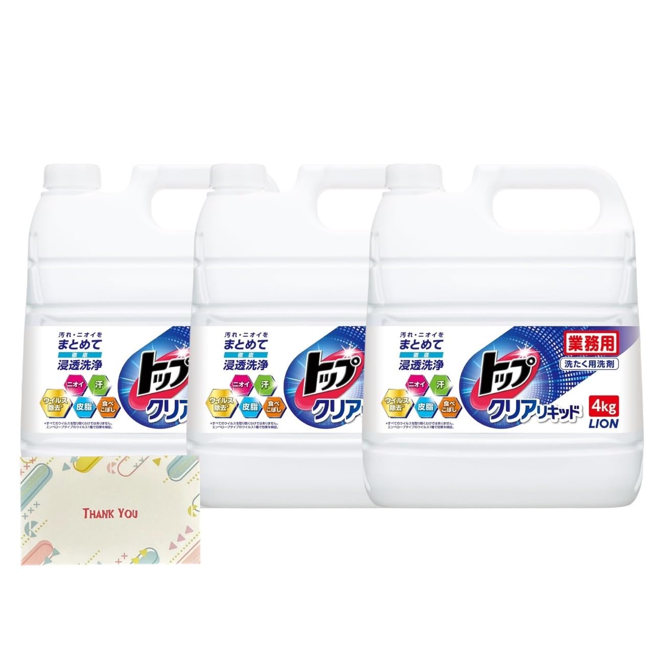 

Купить набор Lion Hygiene Top Clear No Fluorescent Laundry Commercial 4 кг Kunutonn Original Logo Included [Bulk 3] Жидкость, Агент, Моющее средство,