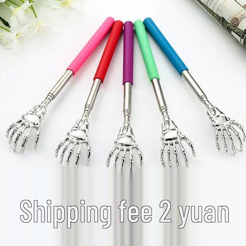 

Человек-призрак Нержавеющая сталь Выдвижная чесалка для спины: Только для наружного применения, Снятие зуда для пожилых Blue