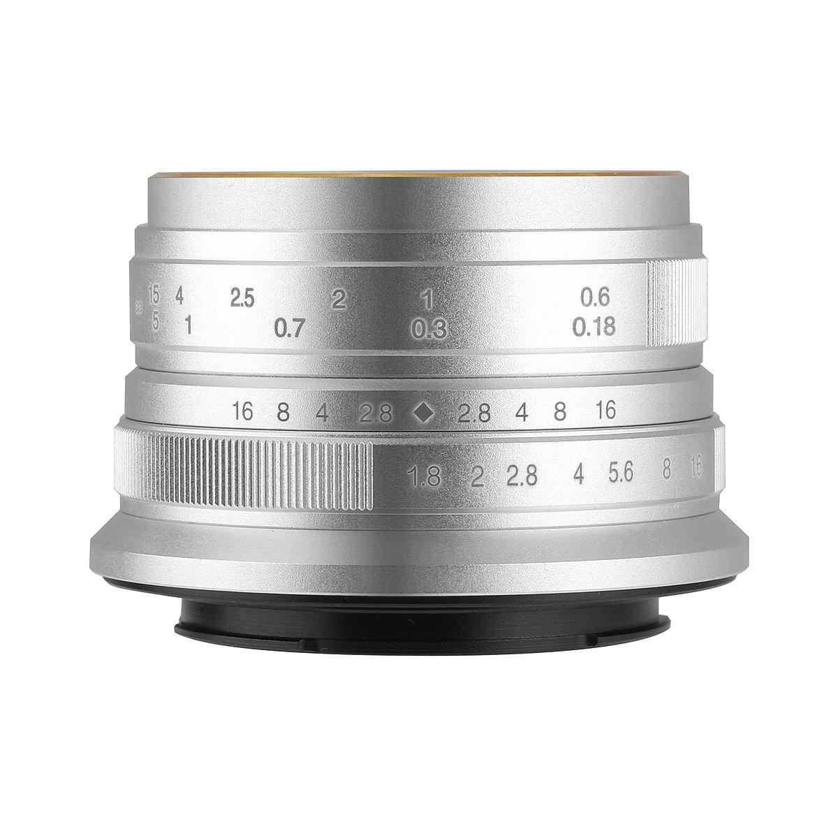 

7artisans 25MS 25mm Silver Lens F1.8 EF-M EOS-M