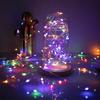 LED Lighting, Battery-powered Wires, Christmas Tree Lights, 20 LEDs, 2m, Cold, Cold