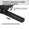 With Positioning Guide Paper Hole Punch Black Handheld Hole Puncher Single Hole Puncher  Journaling