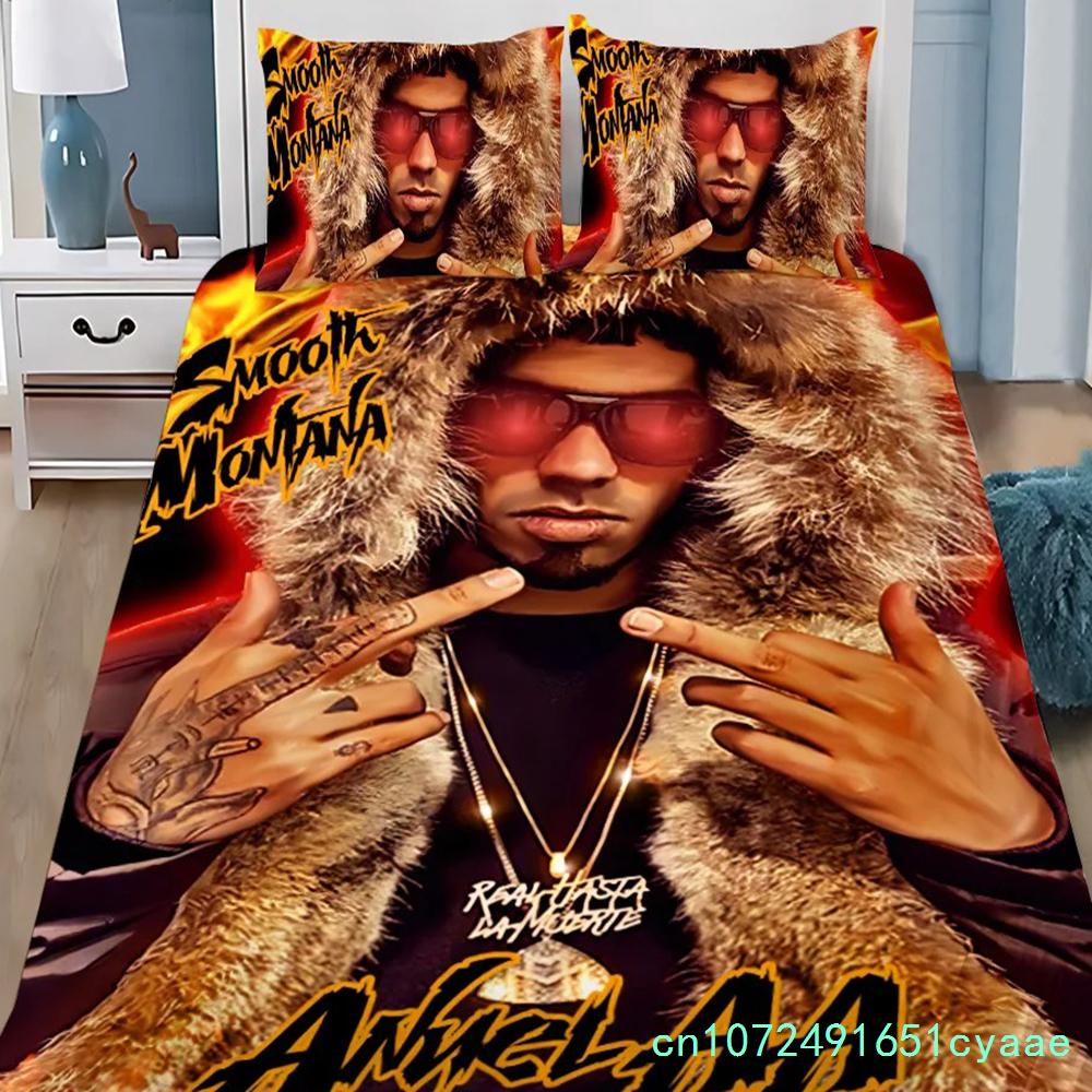 Anuel AA Real Hasta La Muerte Duvet Cover Pillowcase Bedding Set Boy Girl Bedroom Decoration Children Single Double Large Size