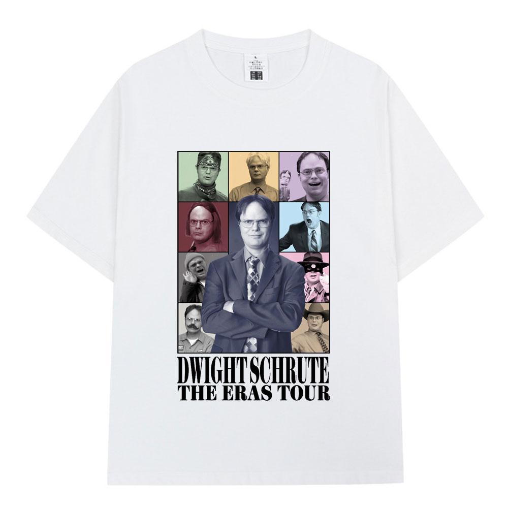 Dwight Schrute The Eras Tour Michael Scott Homage The Office Tshirt Unisex Women Cotton Casual Short Sleeve TShirts Streetwear