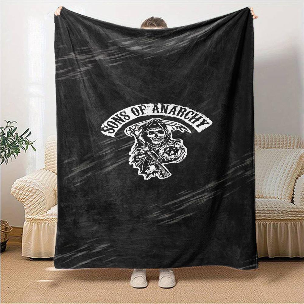 1pc Sons of Anarchy Soft Warm Throw for Home, Office, Trave, All-Season Cozy Bedding Gift, Office Cozy Accessory 1139