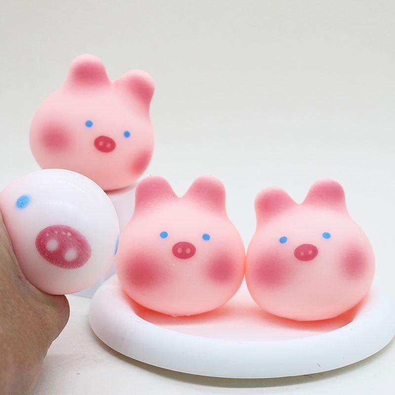 Zhao Lusi Sangzhi Same Style Sakura Pig Stress Relief Toy Plastic Material