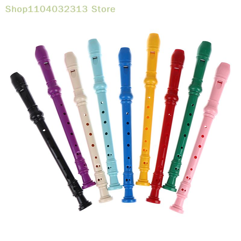 8-Hole Vertical Flute Set for Beginners Professional ABS Material with Cleaning Rod Orff Woodwinds Instrument Practice Recorders