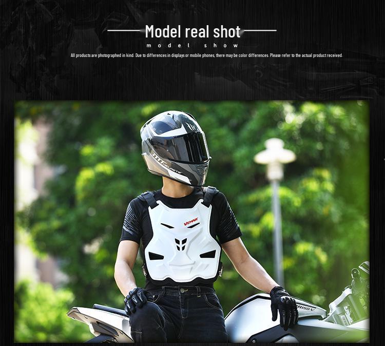 Summer Off-Road Motorcycle Anti-Fall Armor Suit Chest Protector & Protective Gear with Hemp Rope Pattern.
