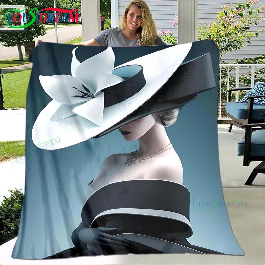 Fashion New Woman-Sexy Pattern Blanket Flannel Thin Blanket Portable Home Travel Office Lunch Break Blanket Birthday Gift