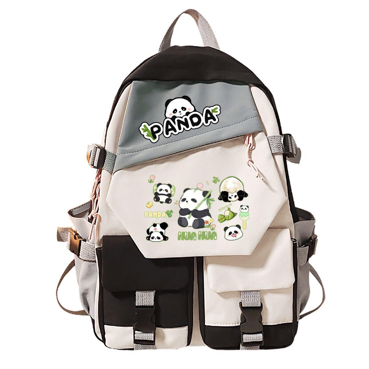 

Panda Huahua Surrounding Super Cute Backpack Campus Male and Female Versatile Junior High School Students Elementary School Bags no specification