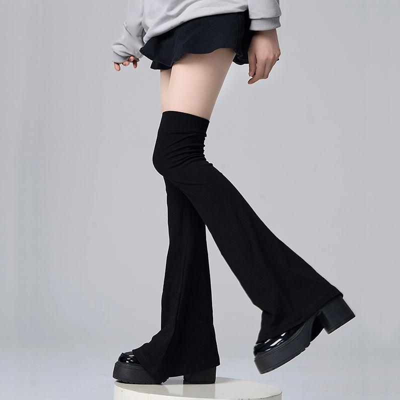 Y2K Bein Strümpfe Elastizität Schlankmachende Kniestrümpfe Japanischer Stil Spicy Femboy Über das Knie Hörnchenförmige Bündchen Sexy Accessoires