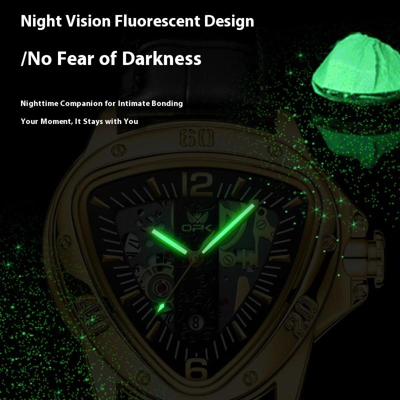 OPK Watch Men's Casual Triangle Large Dial Quartz Watch Men's