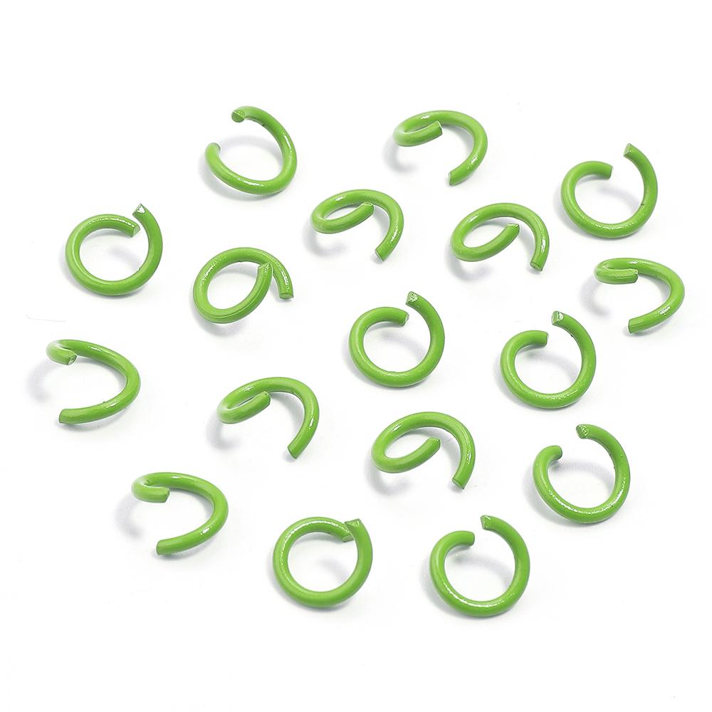 200pcs/Lot 8mm Colorful Metal Jump Rings Open Split Ring Connector For Choker Necklaces Bracelet Chain Maille Jewelry Making