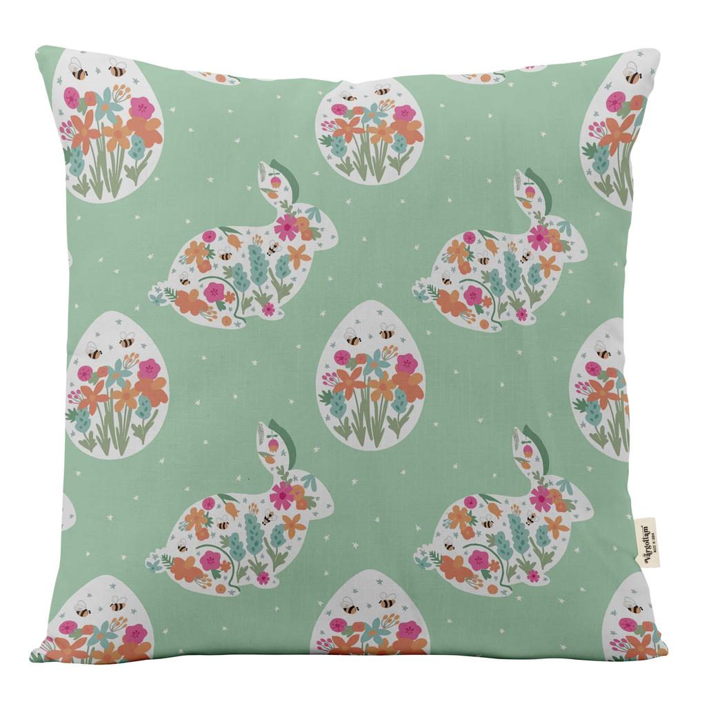 Vargottam Luxury, Printed Mint Green Cushion Covers Decorative Pillow Covers Square Throw Pillowcase