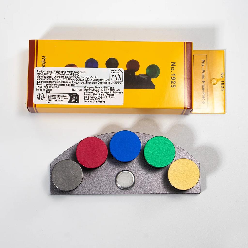 5 Dish Watch Repair Lubricants Oil Grease Storage Tool Professional Watch Oil Dip Oiler Stand for Watchmaker Metal Repair Tool