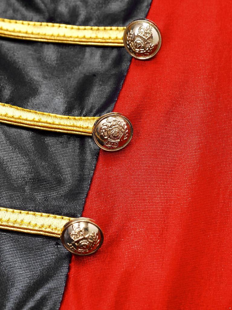 Girls Sequin Tassel Magician Costume Long Sleeve Epaulet Design Tutu Skirt Built In Brief Circus Dress Up