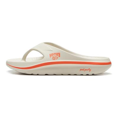 Li Ning League Of Legends X  Thick Sole Versatile Trendy Anti-Slip Flip Flops Unisex Footwear Pearl-White AGAU029-4
