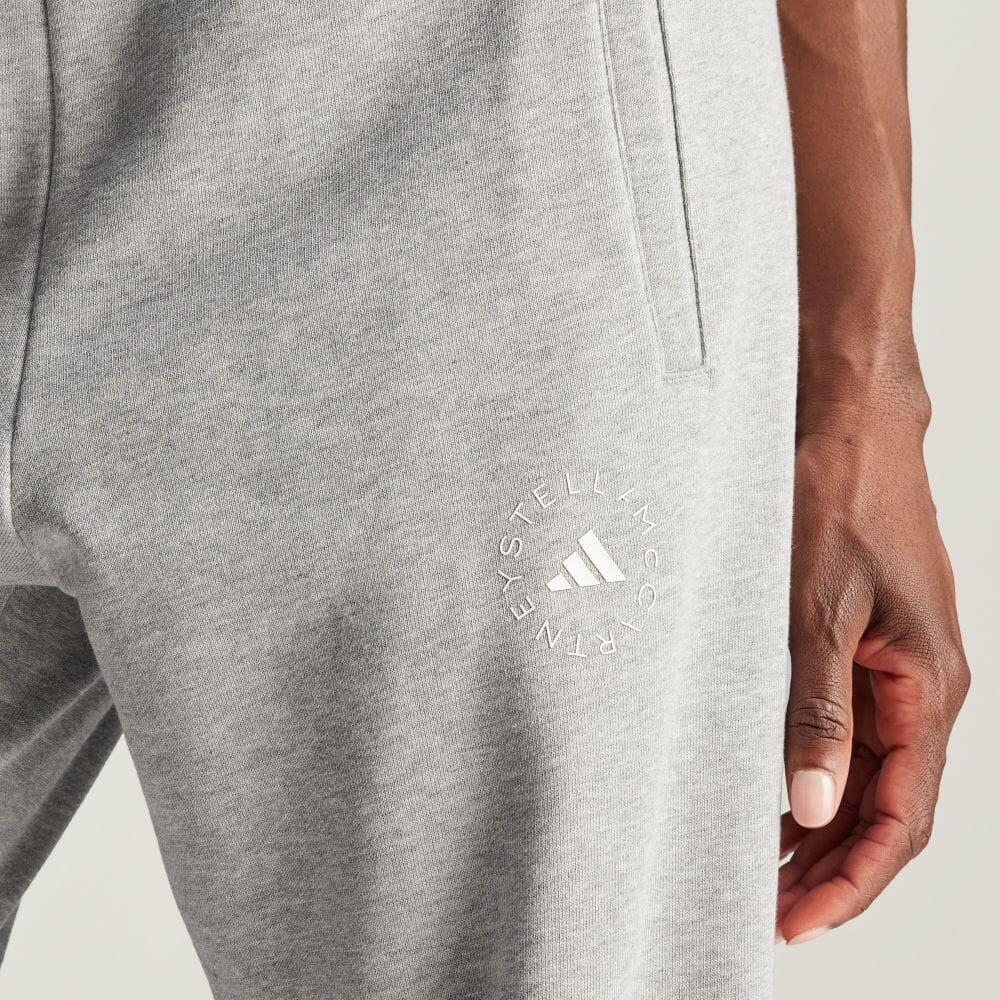 Adidas Stella McCartney Fashionable Comfortable High-Waisted Sports Pants Women Pants Medium-Gray Stone-Pink IW6335