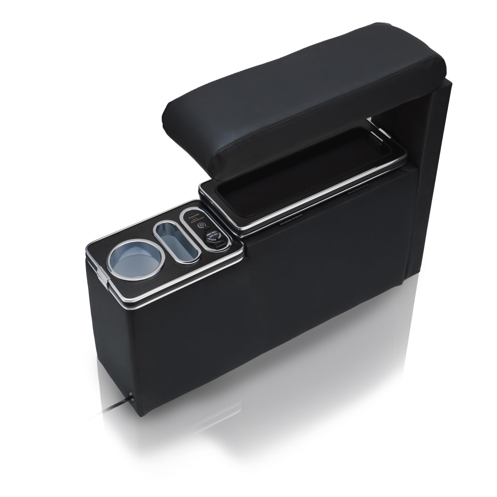 

CRAFTWORKS Вместительный консольный бокс подлокотник центральная консоль светодиодная подсветка для Thor Tank Justy 900 серии и поздних моделей (Ранние модели) чёрный