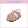 Baby Girl Summer Walking Shoes With Flower Decor For Toddler Princess Style