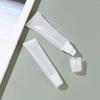 Clear Plastic Refillable Lip Balm Tubes Angled Nozzle for Precise Application Small Cosmetic Containers Empty Bottle