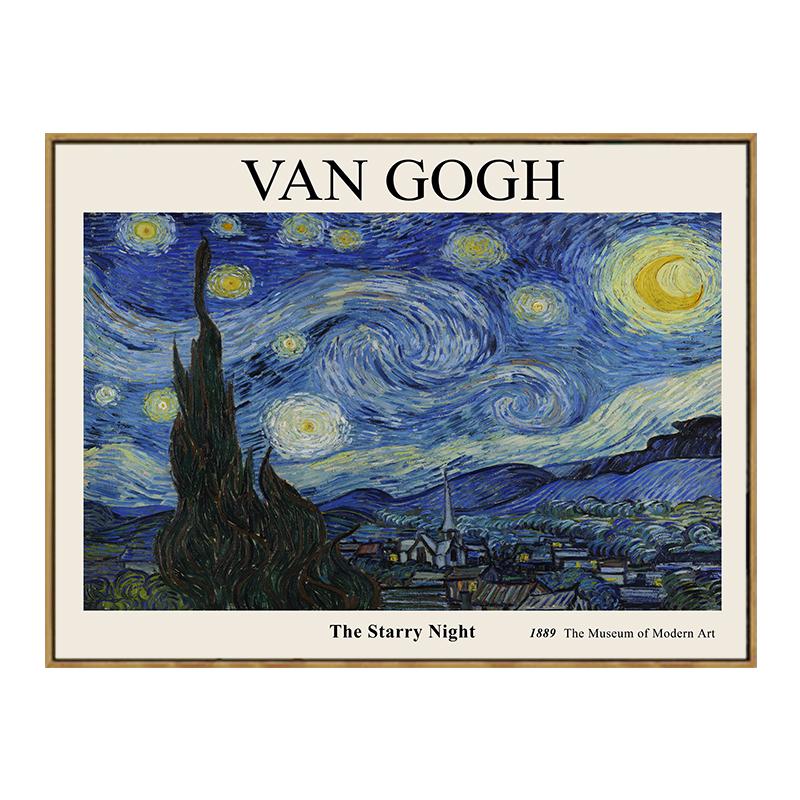 Vintage Van Gogh Stjärnenatt Poster Abstrakt Matisse Monet Picasso Dekorativa Målningar Canvas Väggkonst Bild Rum Heminredning