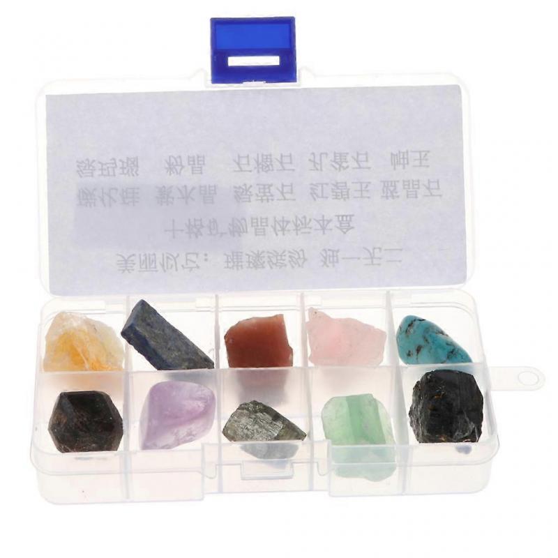 Rock & Mineral Collection Geology Science Kit Earth Sciences Educational - Box Of 10 Pieces Quartz Crystal Specimens #A
