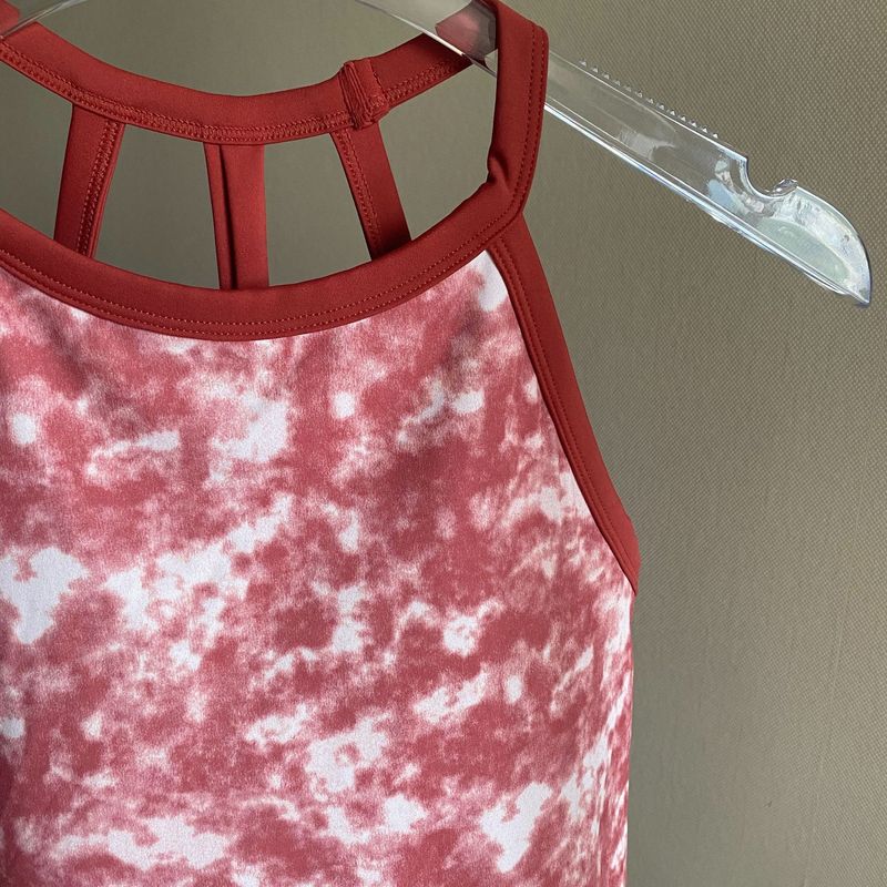 With Chest Pad Export Tie-Dye Hollow-out Beauty Back Yoga Clothes Vest-Style Running Shockproof Sports Intimates Gym Top