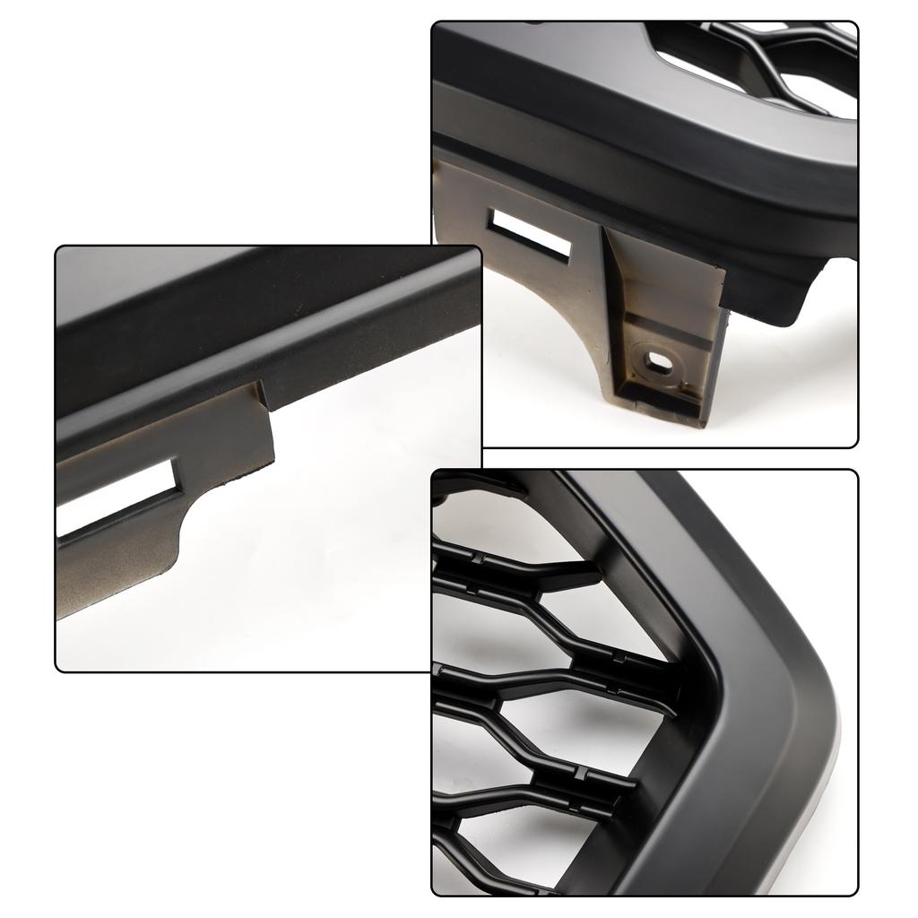 Front Bumper Grill Grille Fit Ford Ranger T8 2019-2023 Black W/LED Light