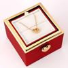 Valentine's Day Rotating Jewelry Box: Surprise Teddy Bear Cake with Rose and Instant Change Ring Holder