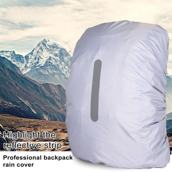 Backpack Rain Cover with Reflective Strip Multifunctional Storage Bag School Bag Rain Cover Camping Supplies