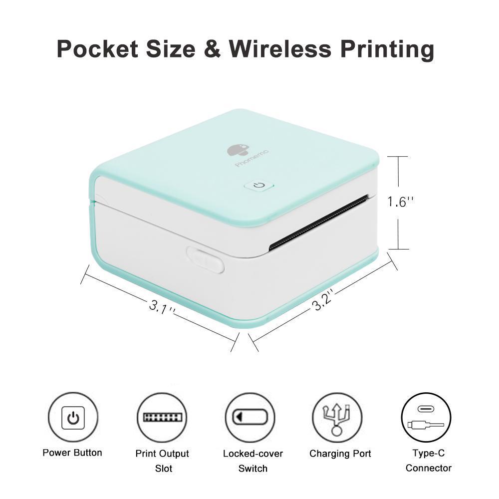 Phomemo M02PRO Portable Bluetooth Mini Sticker Printer