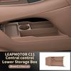 Para LEAPMOTOR C11 2025 2026 Caixa de Armazenamento Porta-Copos Organizador de Caixa Oculta no Apoio de Braço Central Acessórios de Interior