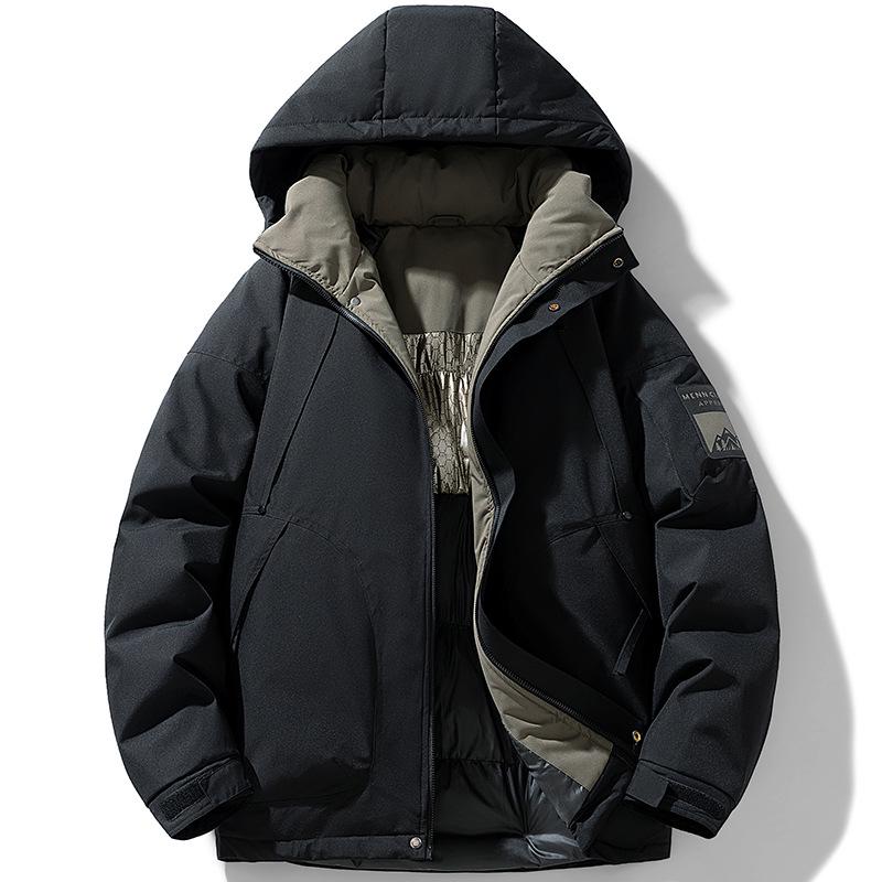 Herren 2025 Herbst/Winter Lässige Lockere Baumwolljacke - Warme Arbeitskleidung & Dicke Skijacke