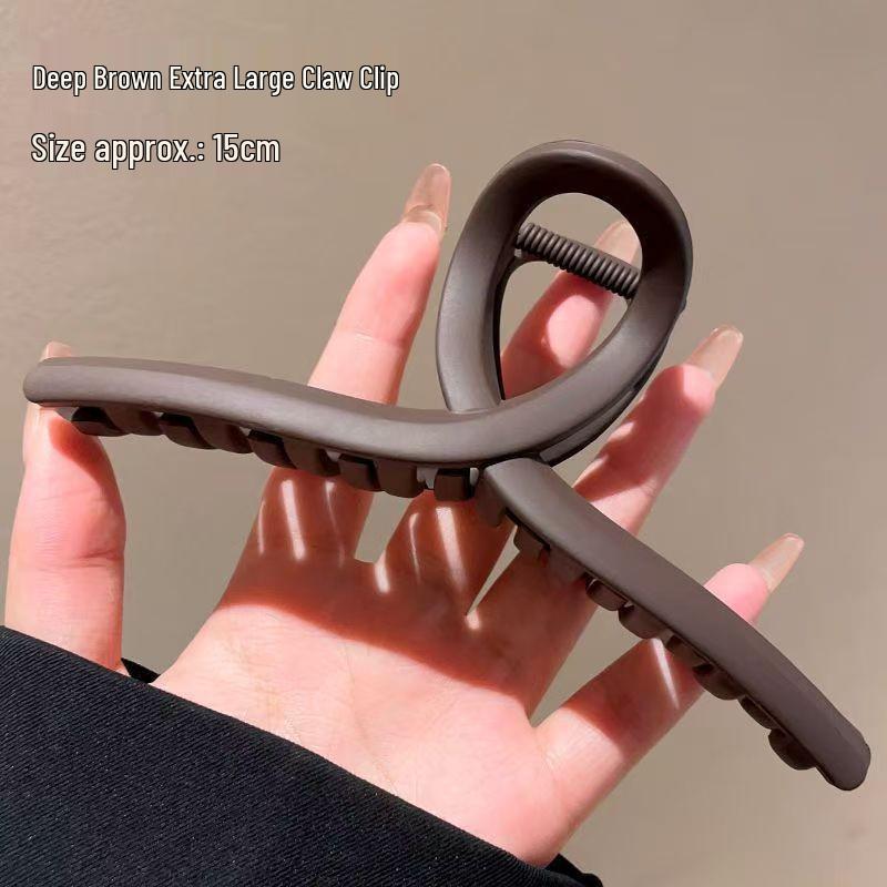 Large French Retro Claw Hair Clip for Elegant Women's Hairstyles.