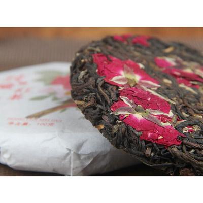 100g Yunnan Old Tea Tree Red Rose Tè nero Fengqing Dian Hong Rose Tea Cake