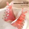1Pcs Large Dolphin Resin Body Meridian Massage Comb Five Wide Tooth Comb Anti-Static Smooth Hair Comb